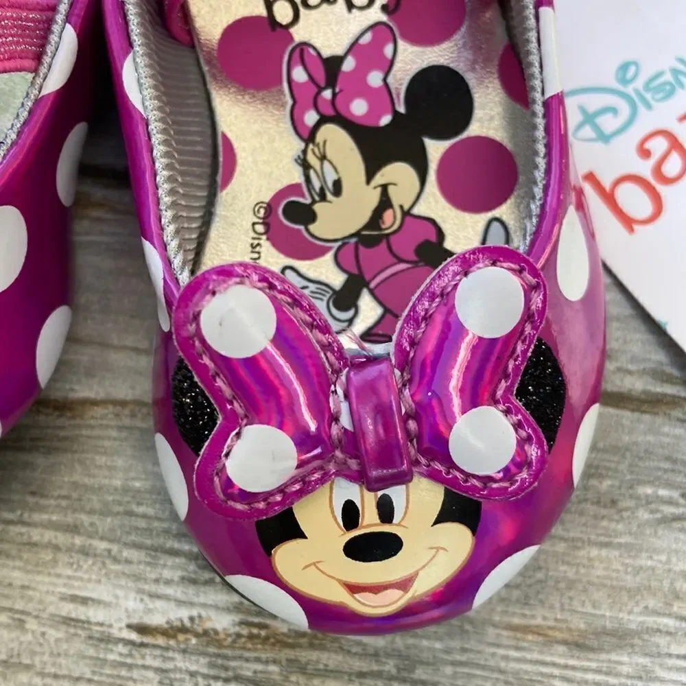BABY Disney Cinderella & Polka Dot Mini Mouse Princess Shoes 2-Pack Size 2